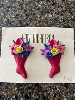 Handmade Christmas Earrings